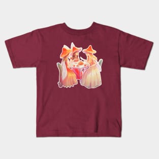 Three fairy witches drinking tea Kids T-Shirt